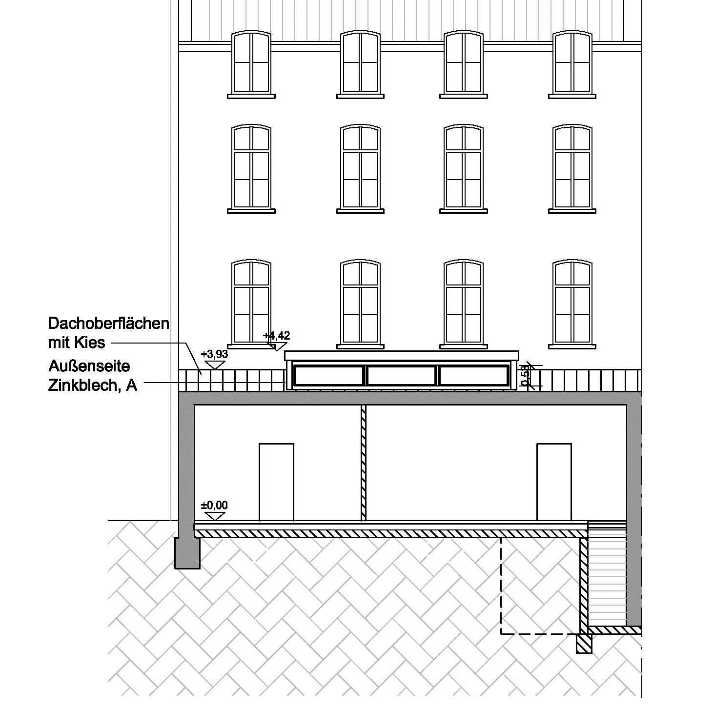 Umbau und Sanierung eines denkmalgeschützten Stadthauses, Ausbau des Dachgeschosses und einer ehemaligen Ofenbauwerkstatt