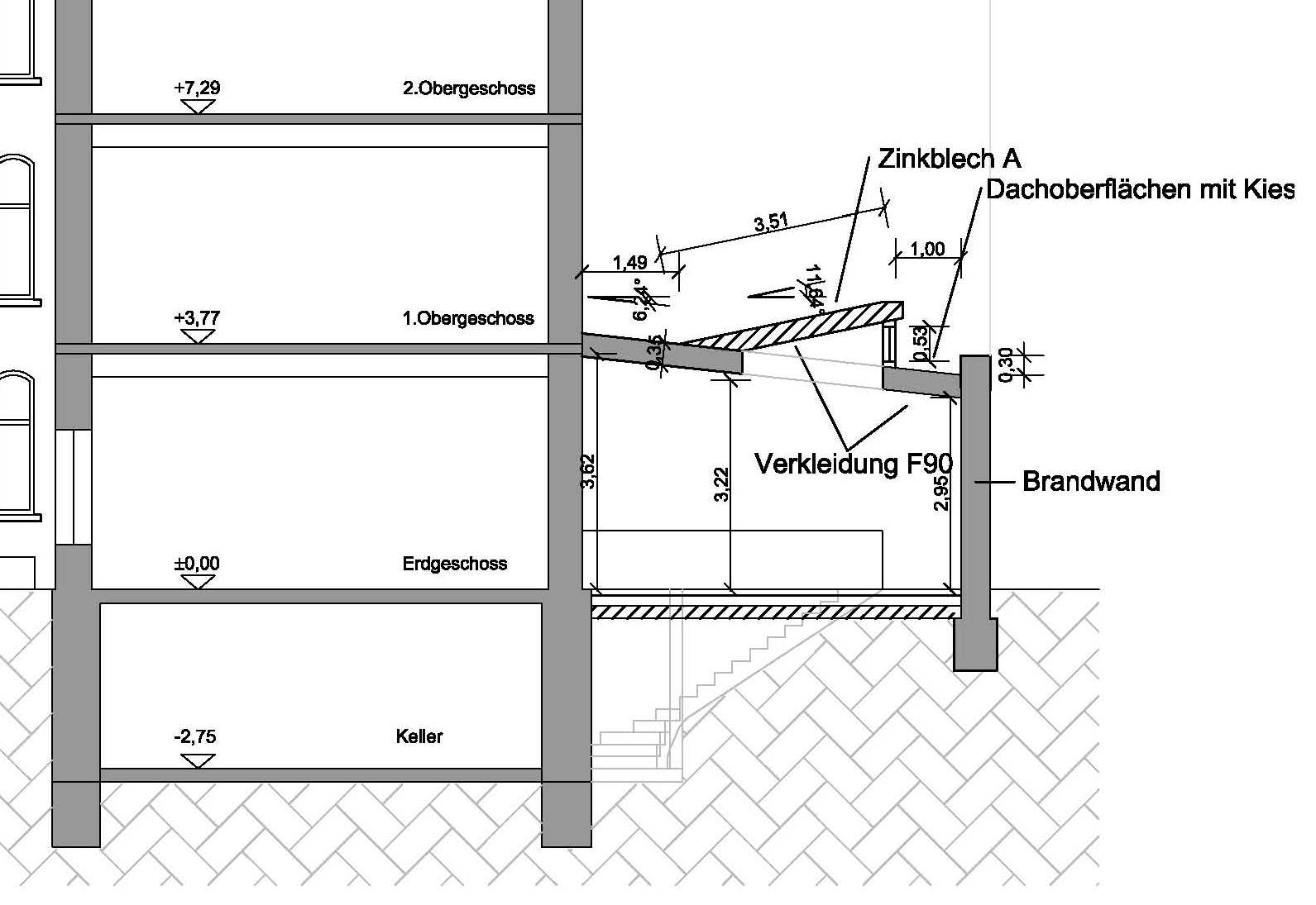 Umbau und Sanierung eines denkmalgeschützten Stadthauses, Ausbau des Dachgeschosses und einer ehemaligen Ofenbauwerkstatt