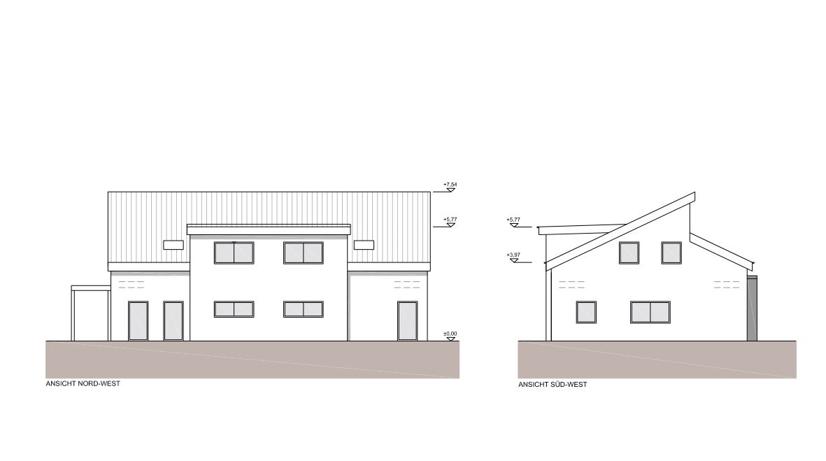 Neubau eines Einfamilienhauses