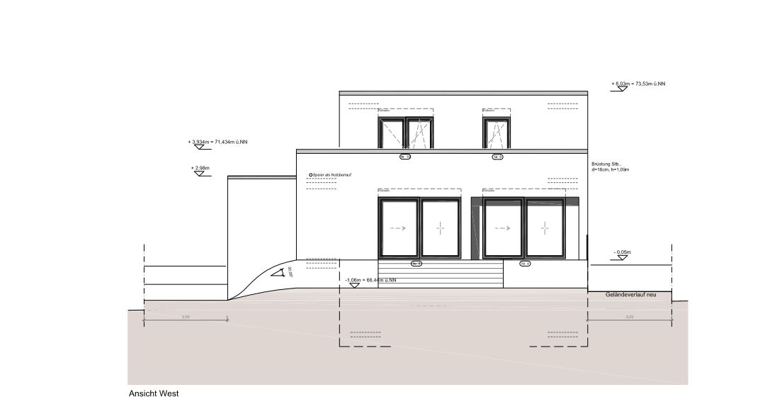 Neubau eines Einfamilienhauses