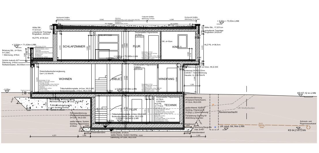 Neubau eines Einfamilienhauses