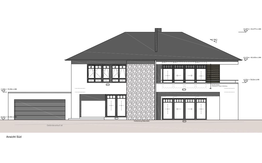 Neubau eines Einfamilienhauses