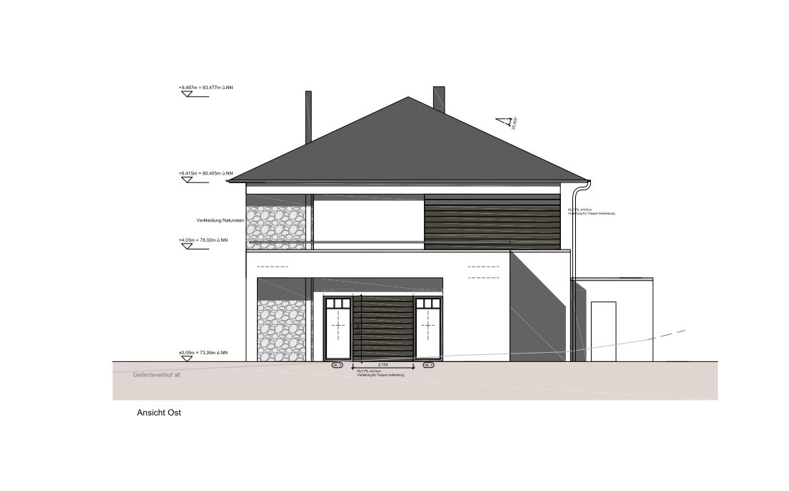 Neubau eines Einfamilienhauses