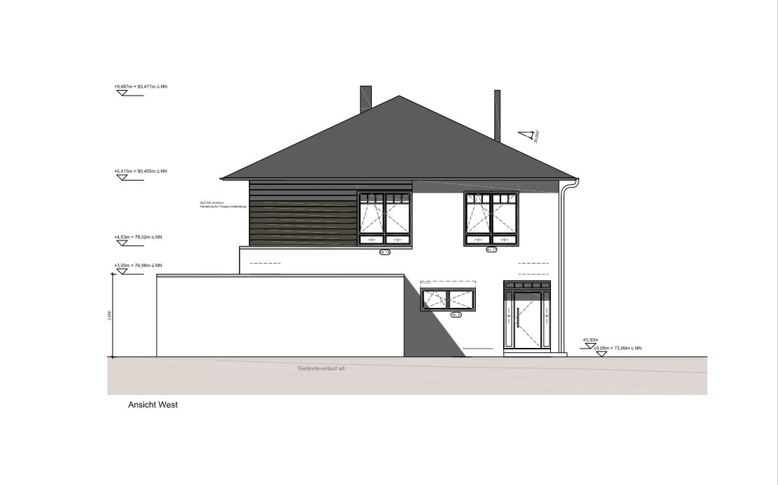 Neubau eines Einfamilienhauses