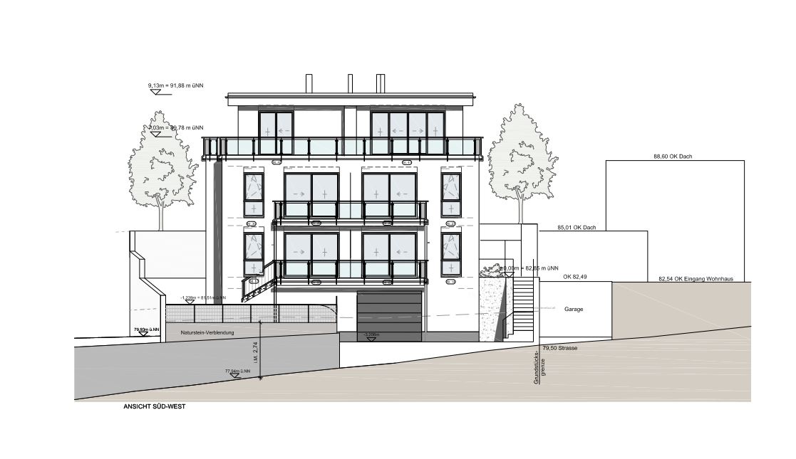 Neubau eines Mehrfamilienhauses