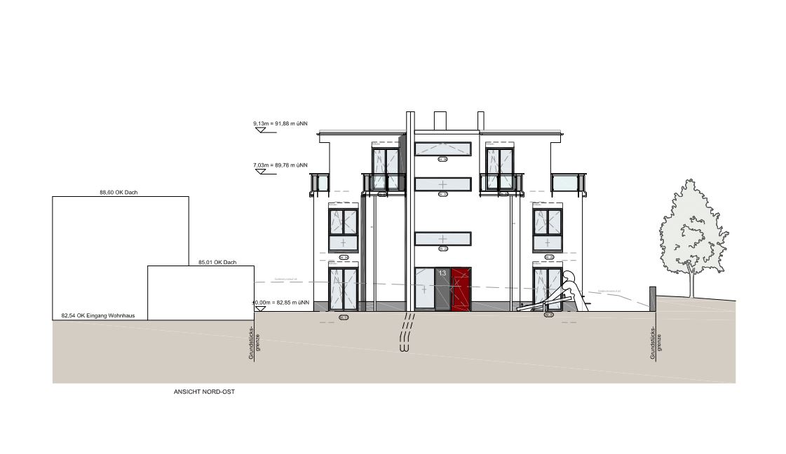 Neubau eines Mehrfamilienhauses