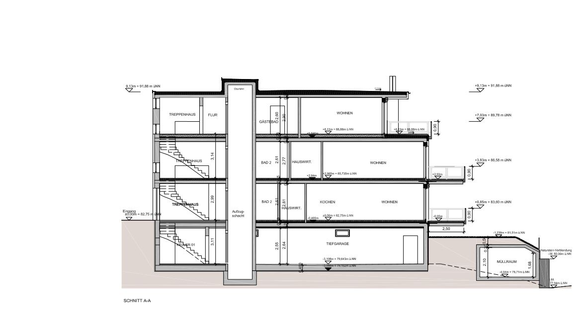 Neubau eines Mehrfamilienhauses