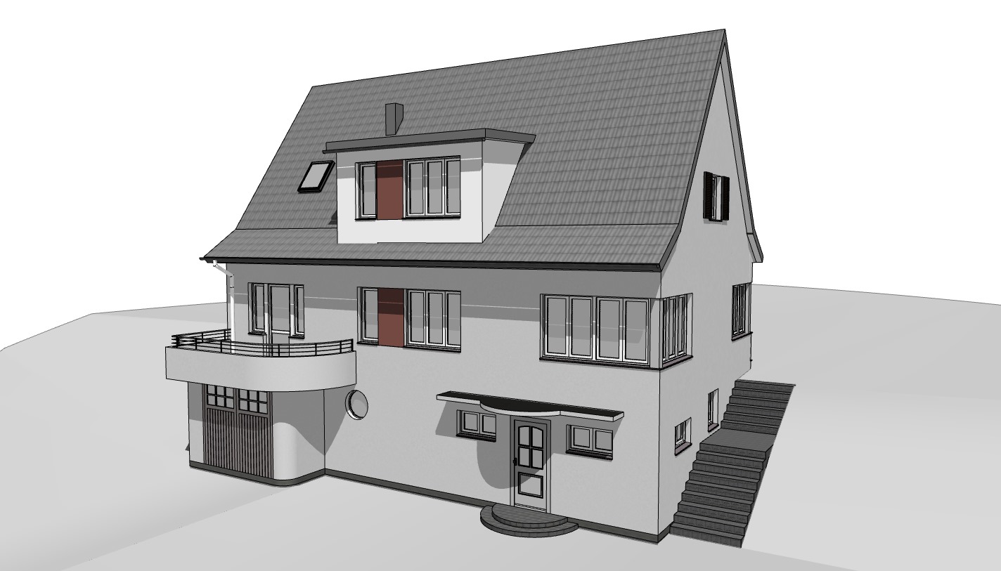 Umbau und energetische Sanierung eines Einfamilienhauses