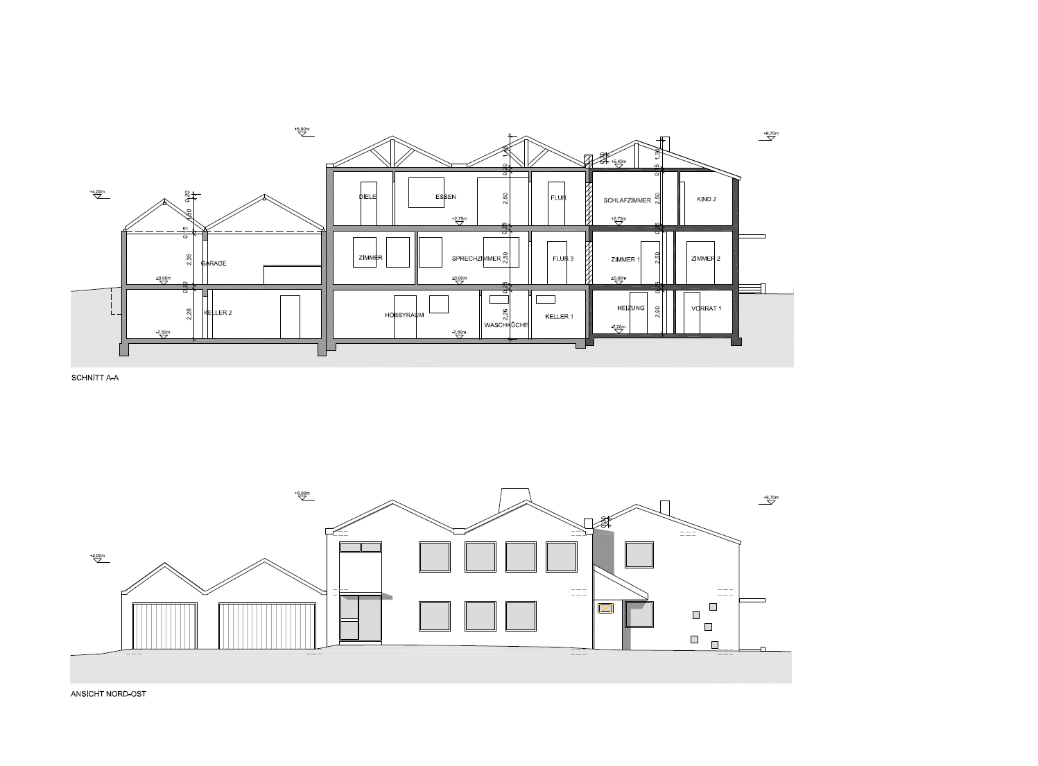 Trennung eines Hauses in zwei separate Häuser