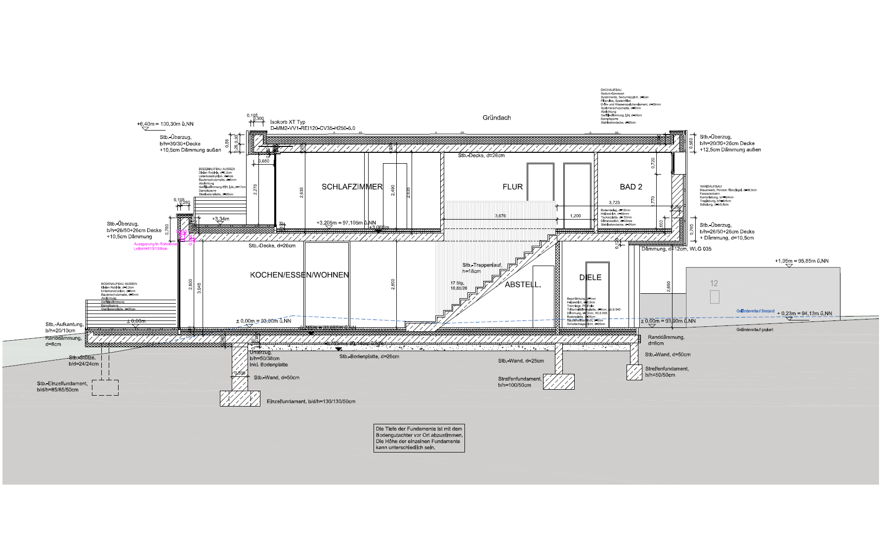 Neubau eines Einfamilienhauses