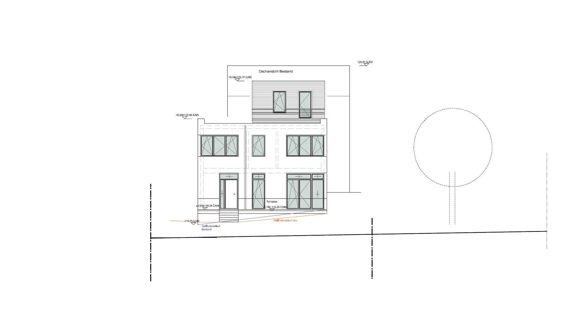 Errichtung eines zweigeschossigen Anbaus an ein Wohnhaus