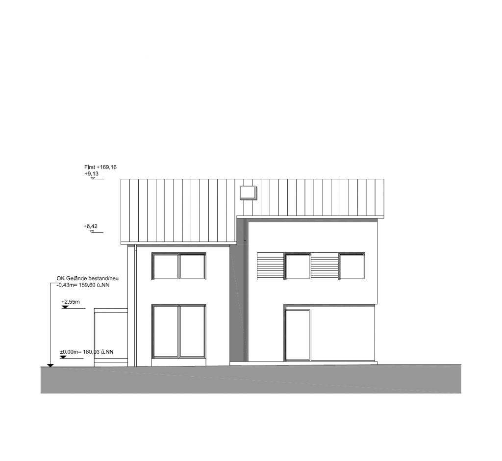 Neubau eines Einfamilienhauses