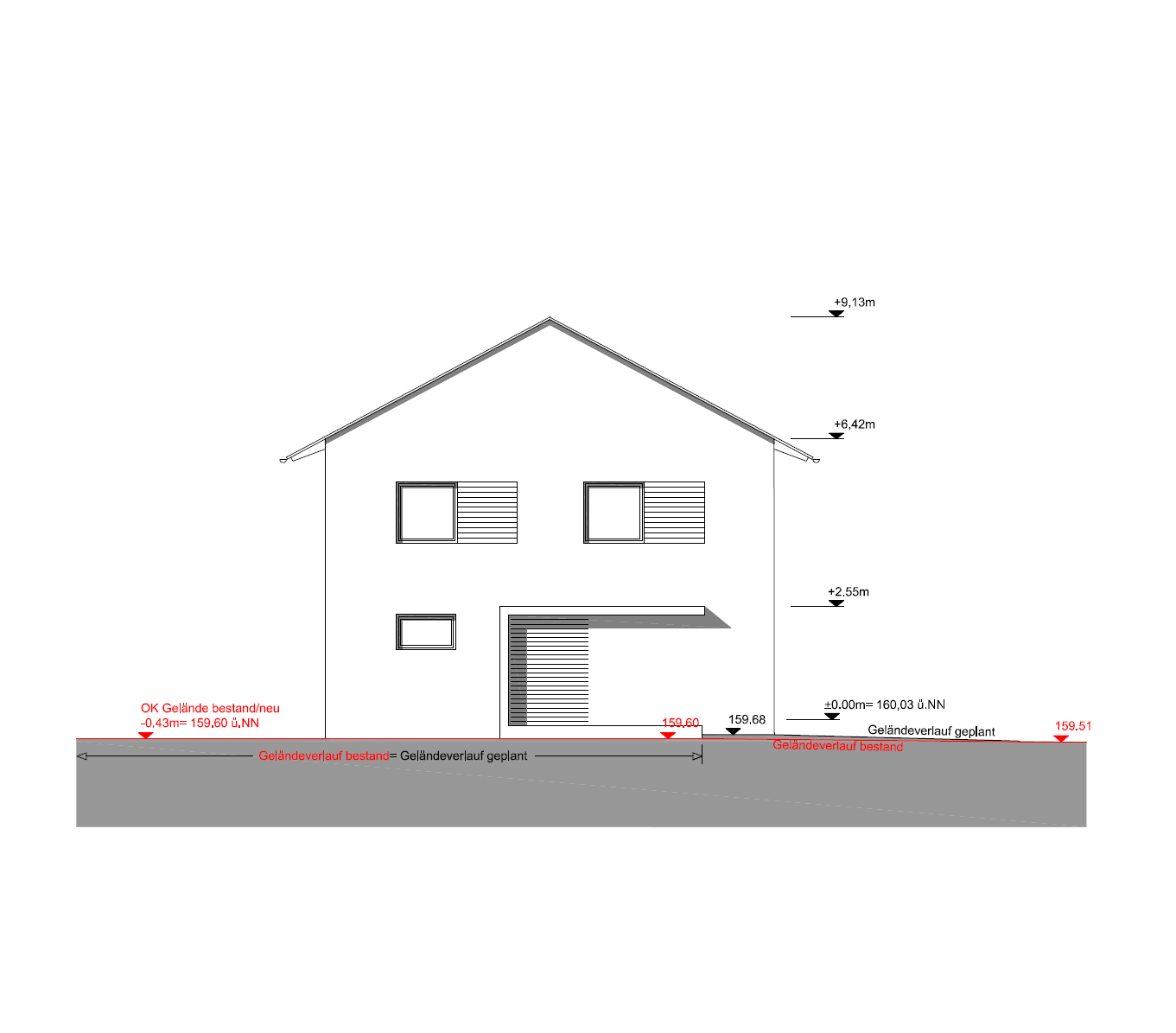 Neubau eines Einfamilienhauses