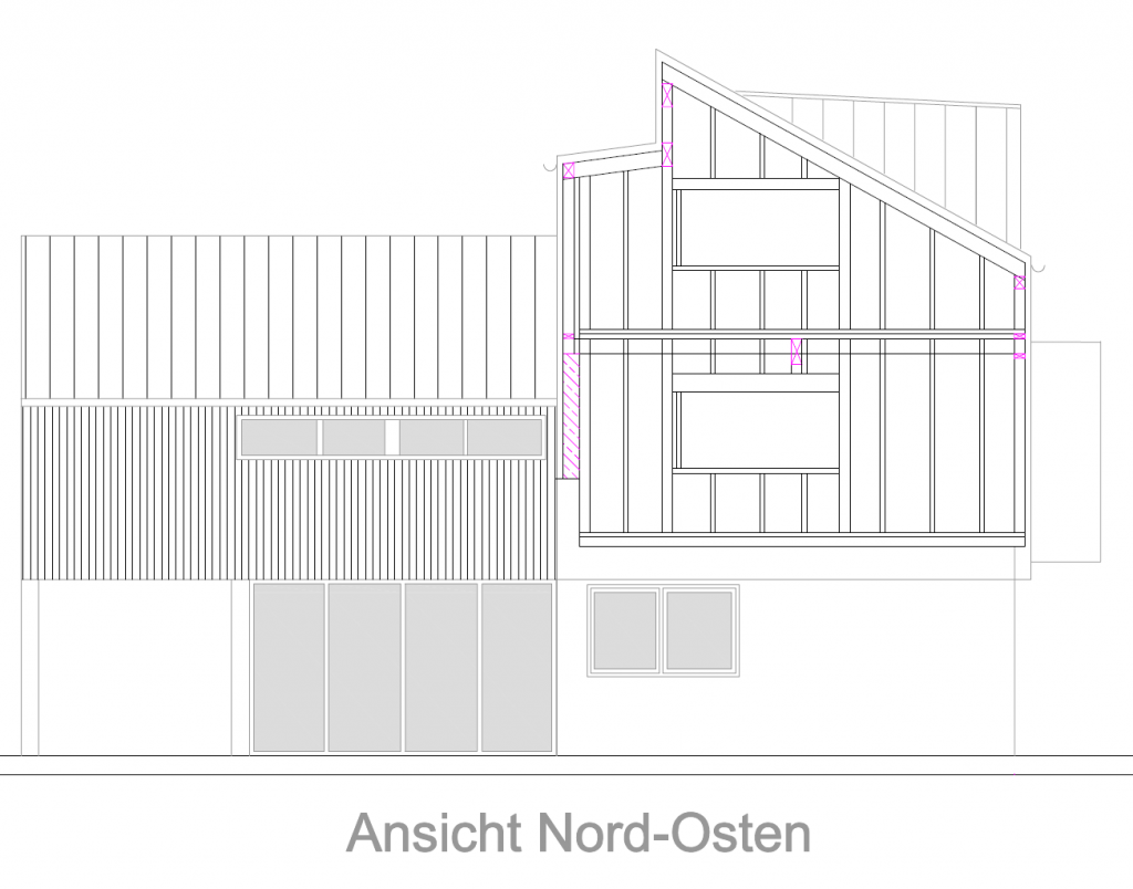 Aufstockung eines Einfamilienhauses