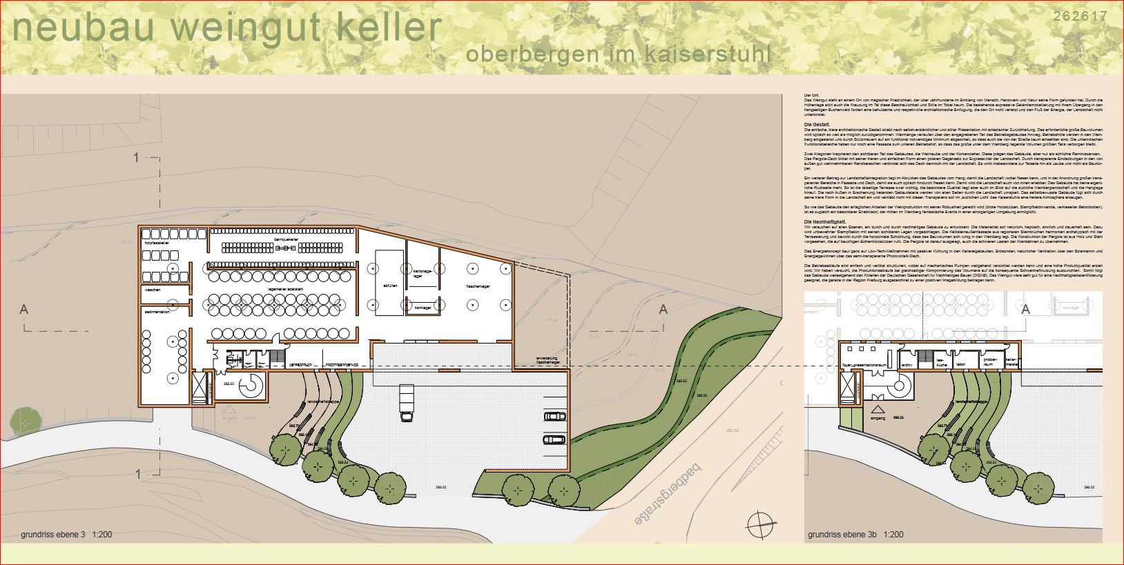 Wettbewerb Neubau Weingut Keller