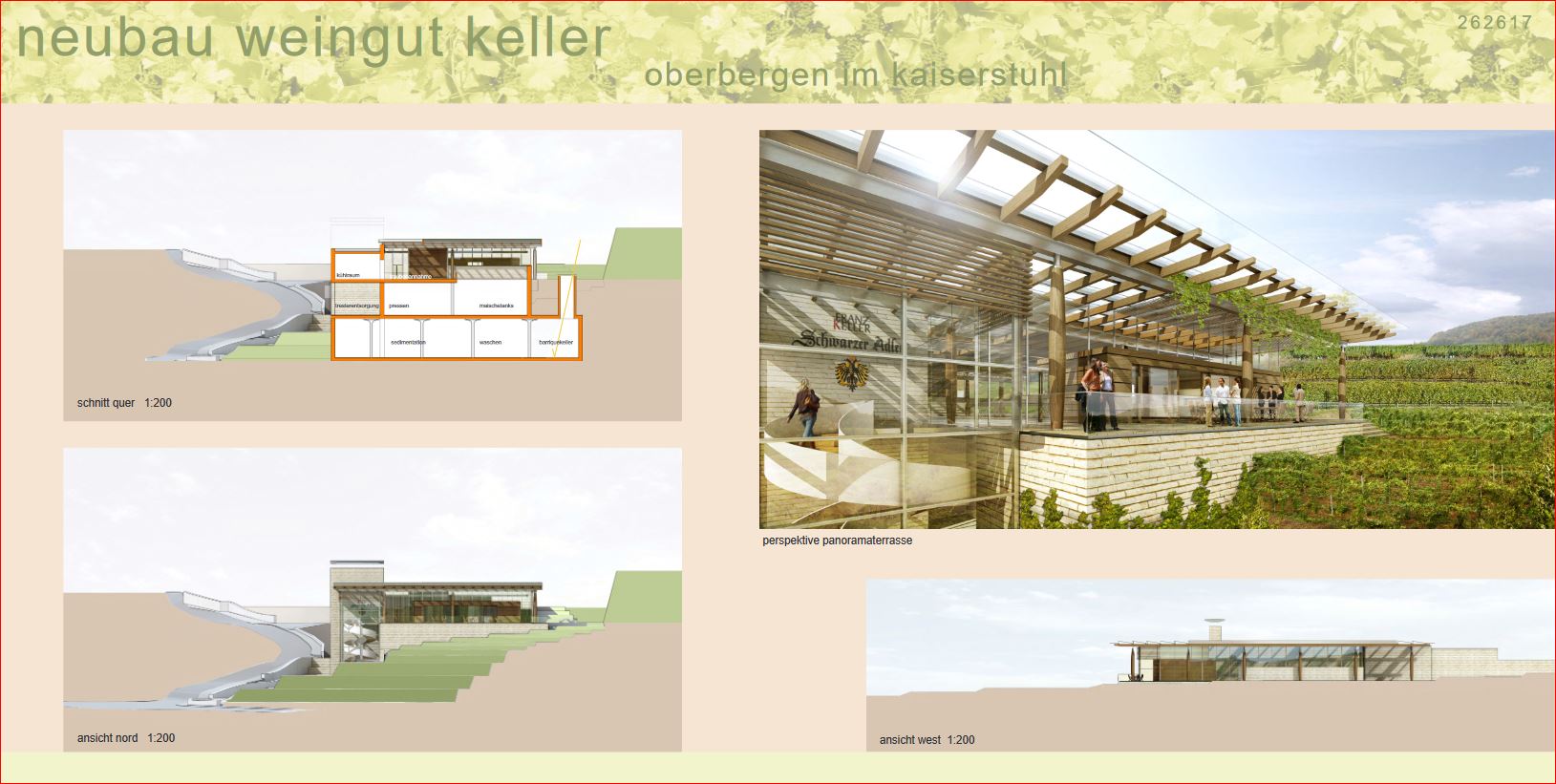 Wettbewerb Neubau Weingut Keller