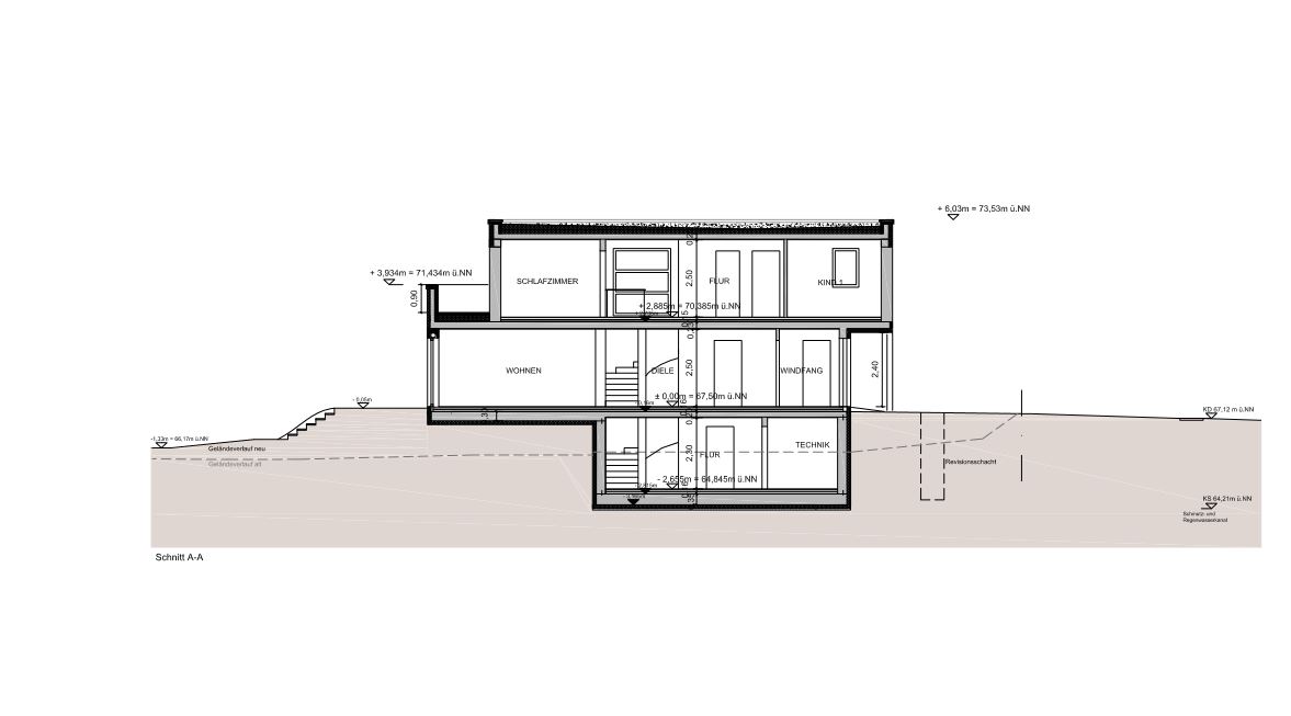 Neubau eines Einfamilienhauses