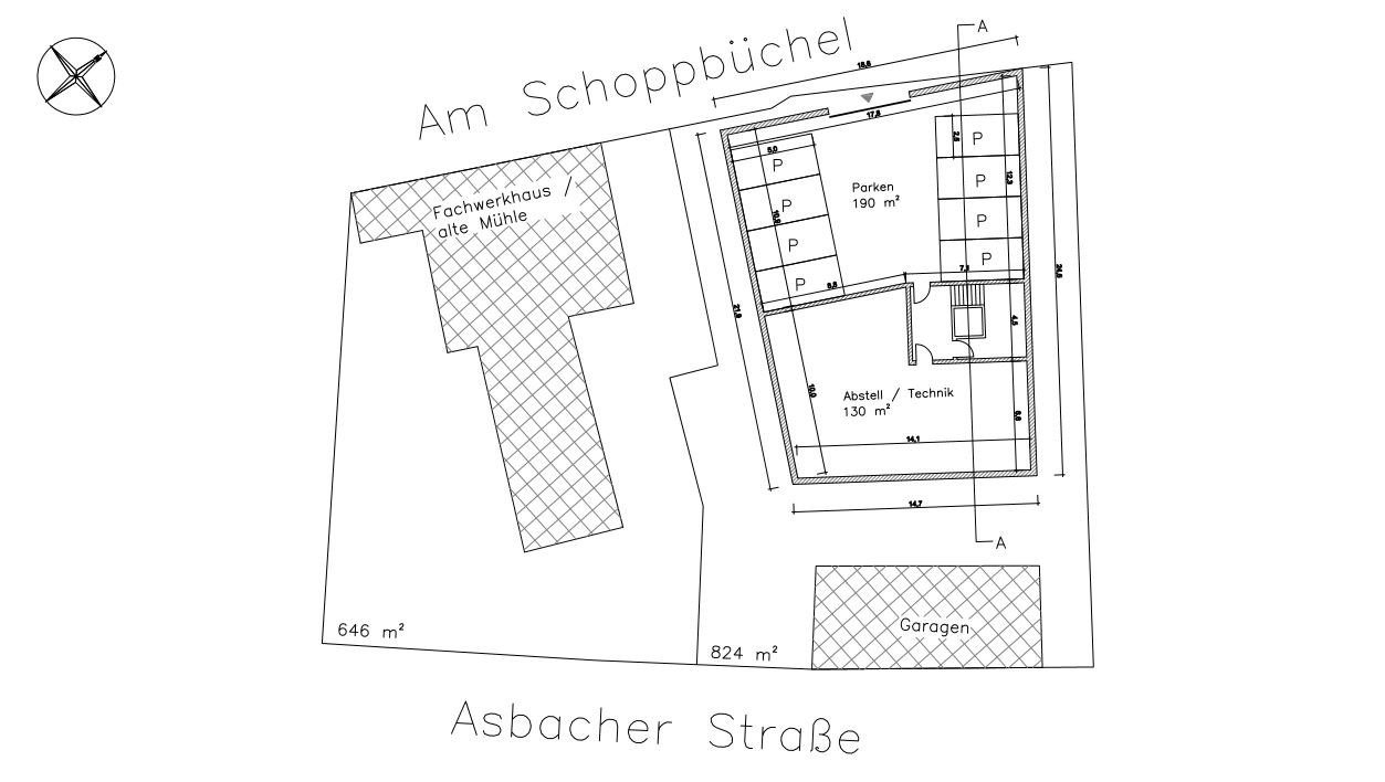 Errichtung eines Mehrfamilienhauses mit Tiefgarage