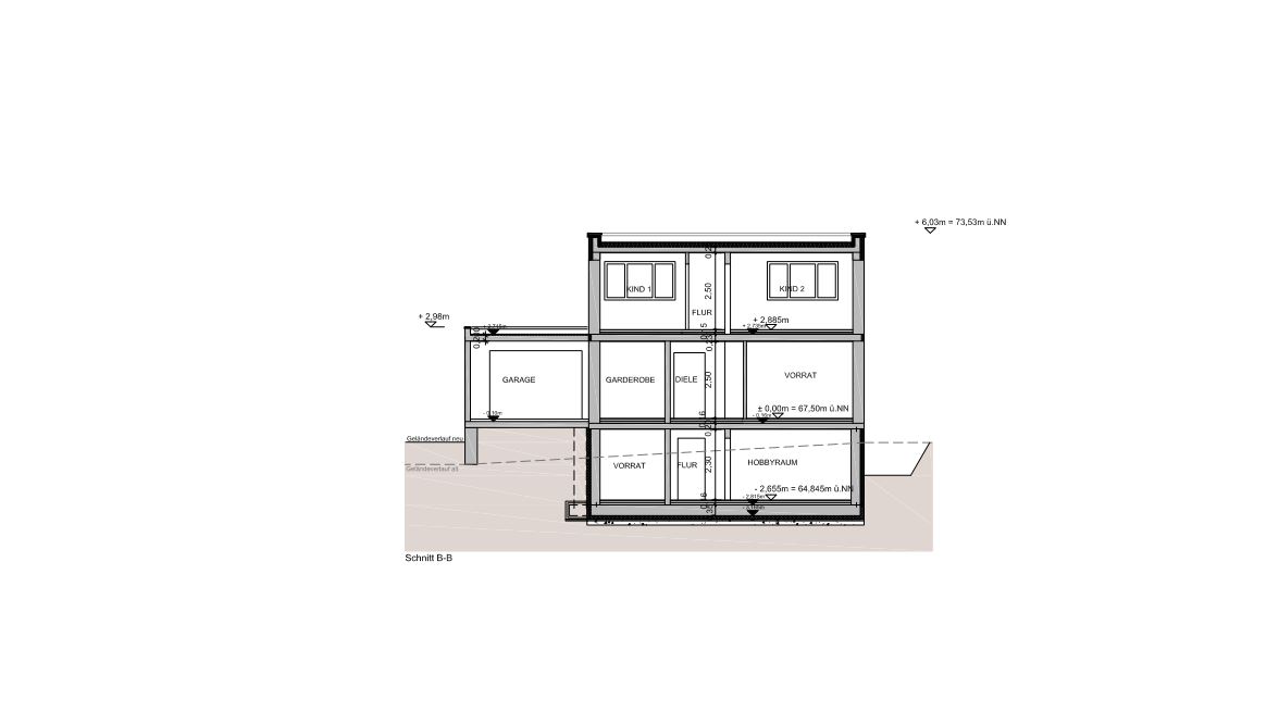 Neubau eines Einfamilienhauses