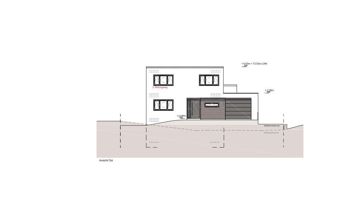 Neubau eines Einfamilienhauses