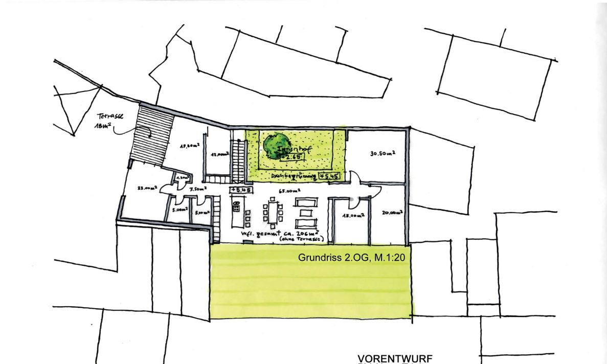 Neubau eines Mehrfamilienhauses mit Tiefgarage