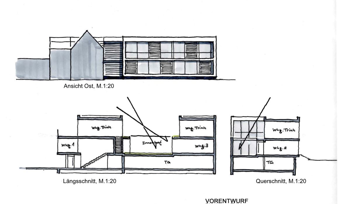 Neubau eines Mehrfamilienhauses mit Tiefgarage