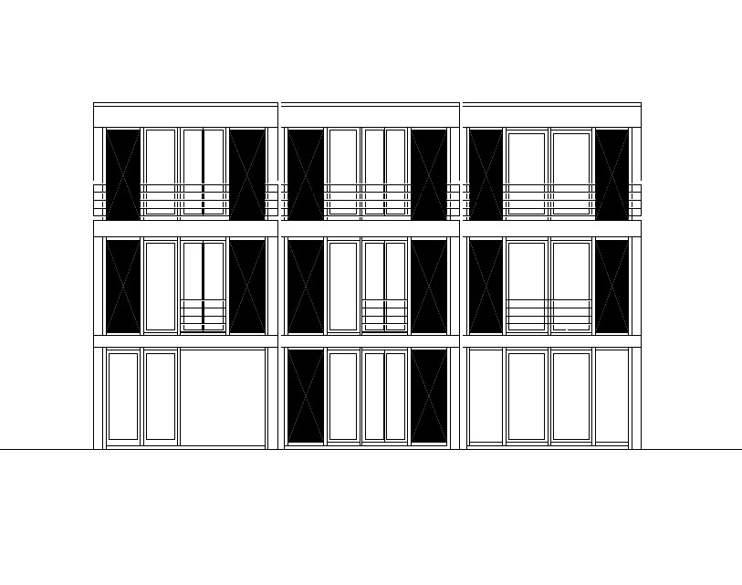 Neubau von drei Einfamilienhäusern