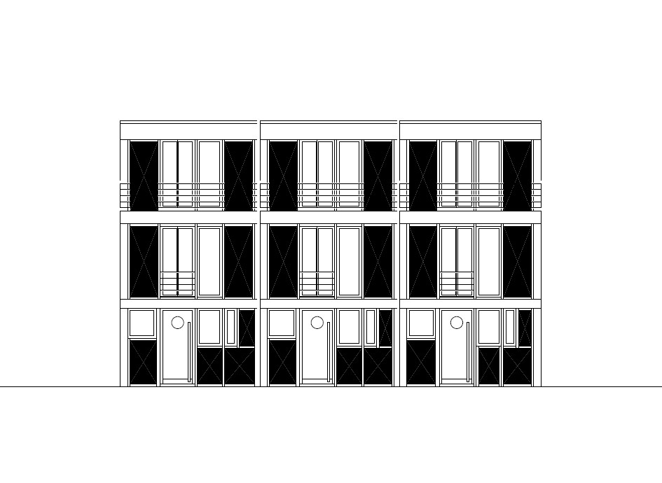 Neubau von drei Einfamilienhäusern