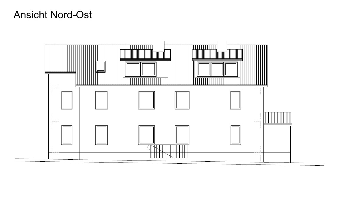 Ausbau des Dachgeschosses eines Zweifamilienhauses