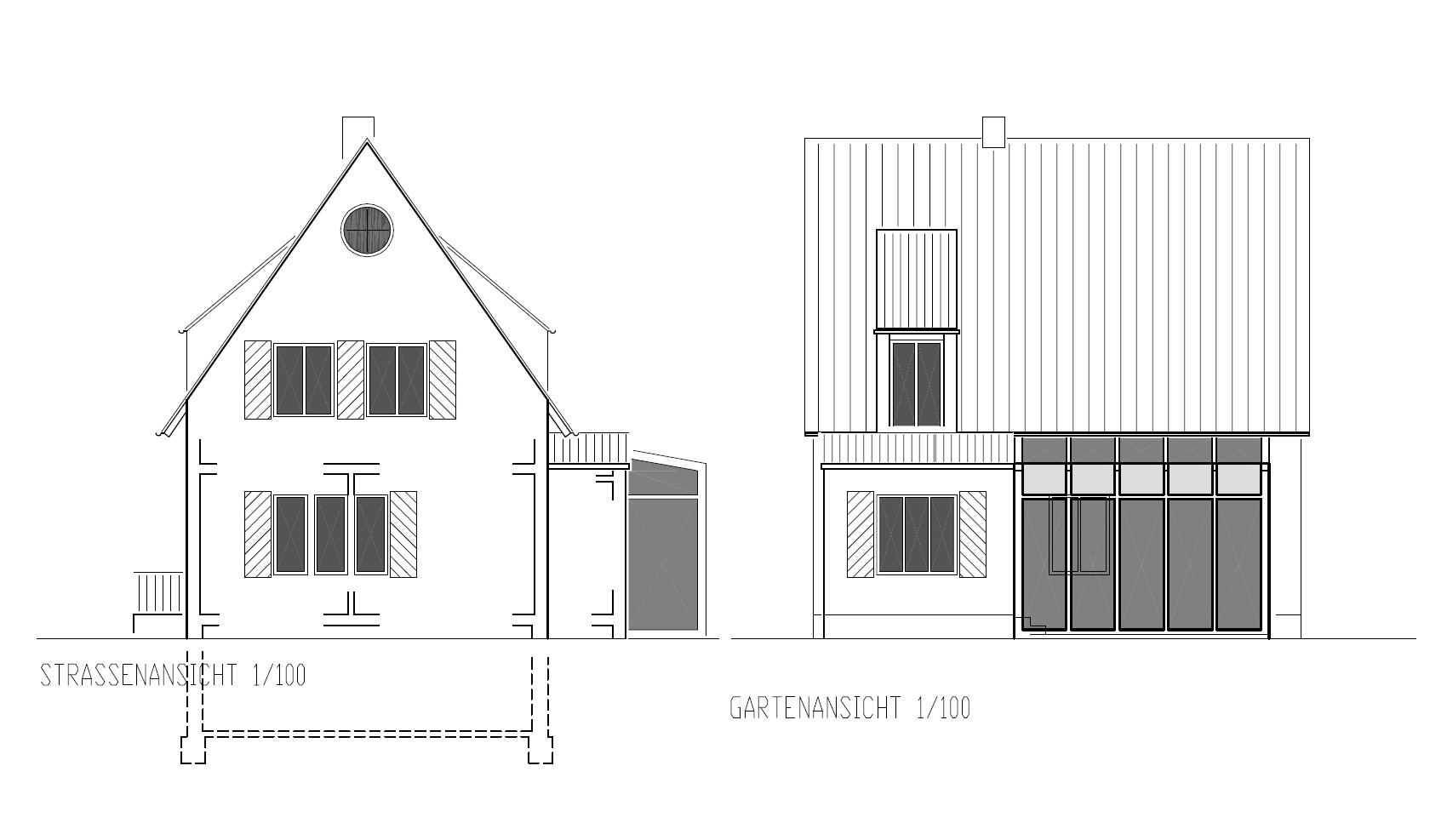 Errichtung eines Anbaues an ein 1950er-Jahre-Haus