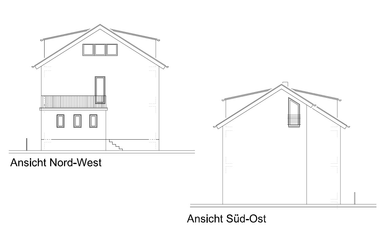 Ausbau des Dachgeschosses eines Zweifamilienhauses